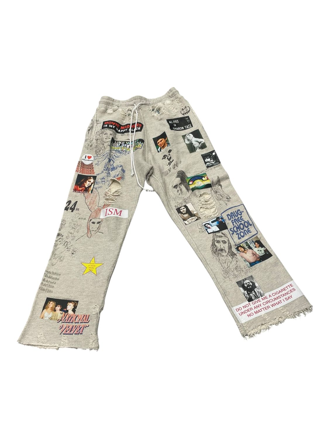 Paly Hollywood Movie Madness Sweat Pants Grey