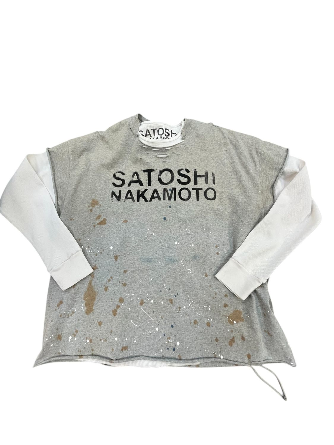 Satoshi Nakamoto Luke Thermal Shirt Grey