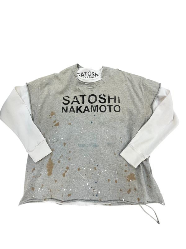 Satoshi Nakamoto Luke Thermal Shirt Grey
