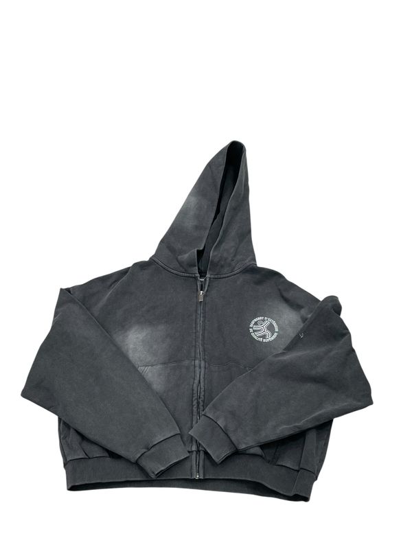 The GVGallery Raspberry Hills Eclair Zip up Hoodie Black