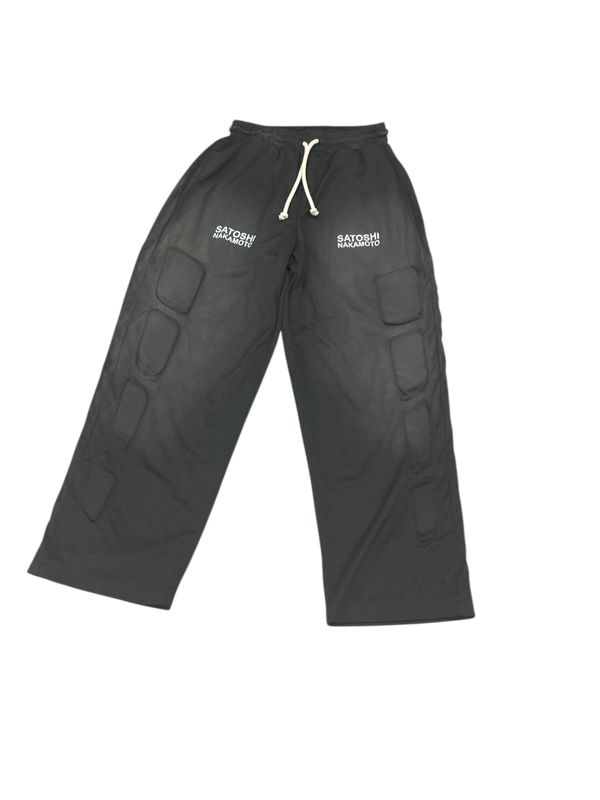 Satoshi Nakamoto Mesh Sweat Pant Black