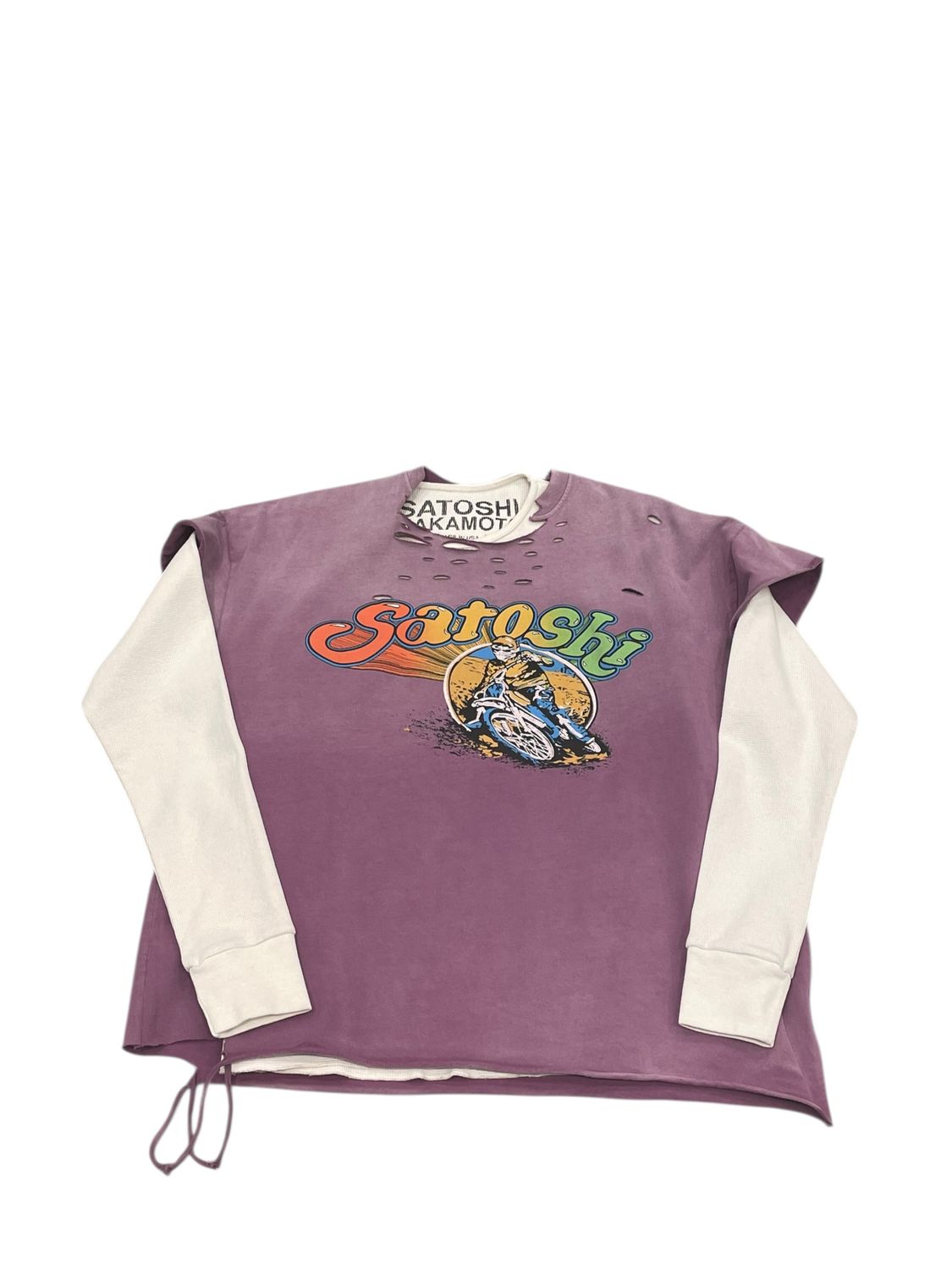 Satoshi Nakamoto Dirtbike Thermal Shirt Purple