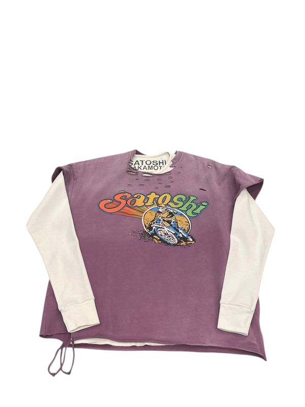 Satoshi Nakamoto Dirtbike Thermal Shirt Purple