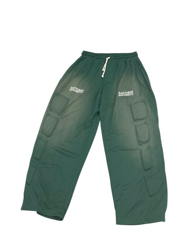 Satoshi Nakamoto Mesh Sweat Pant Green