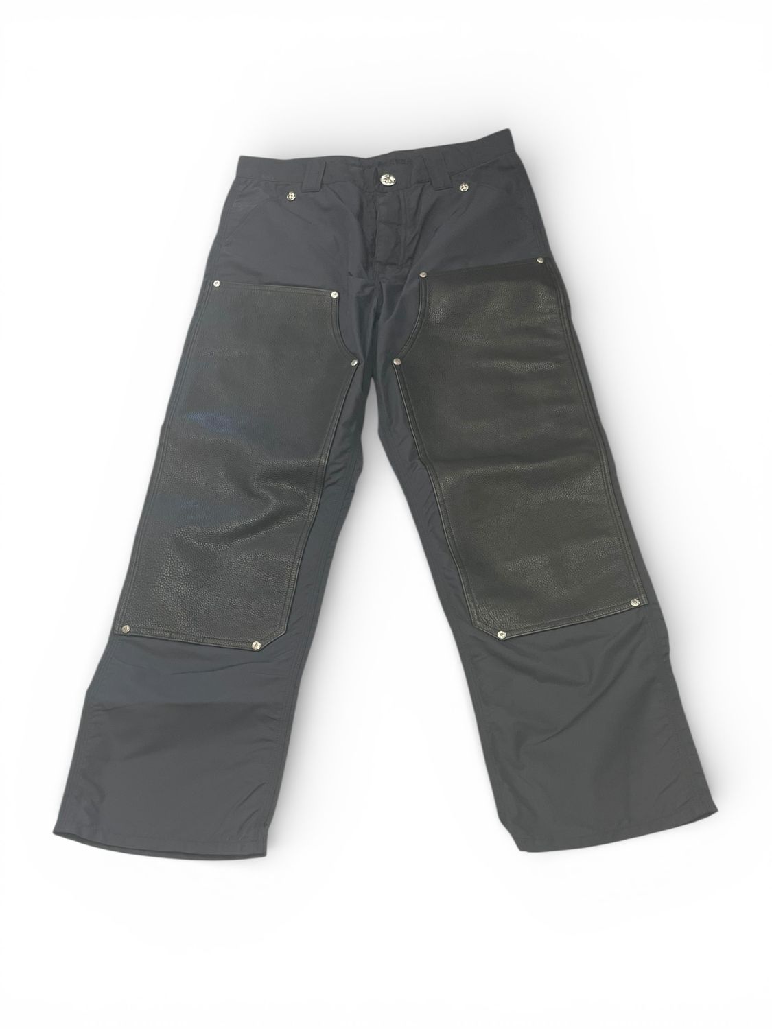 Chrome Hearts Double Knee Nylon Leather Carpenter Pant