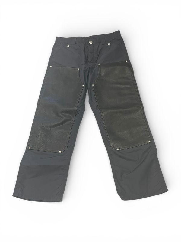 Chrome Hearts Double Knee Nylon Leather Carpenter Pant