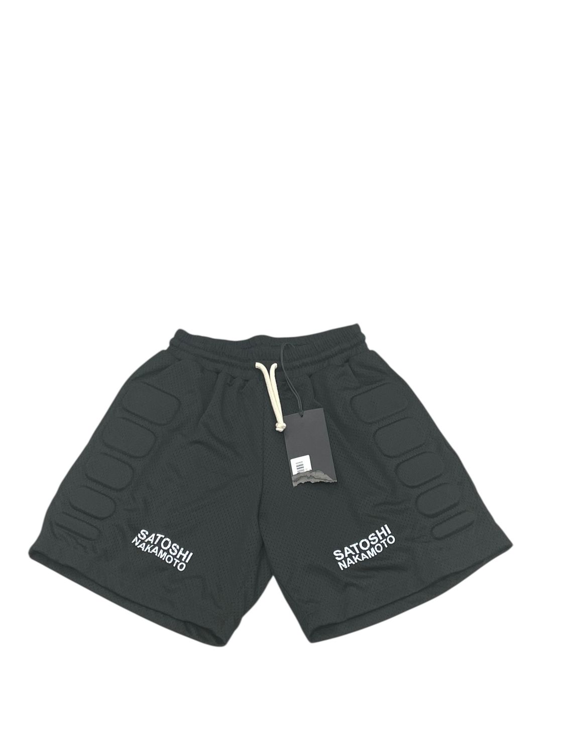 Satoshi Nakamoto Mesh Moto Shorts Black