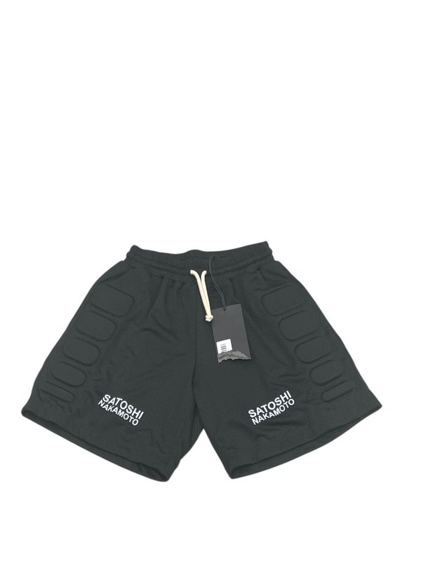 Satoshi Nakamoto Mesh Moto Shorts Black