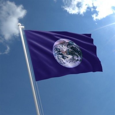 Blue Marble Earth Flag (3' X 5')