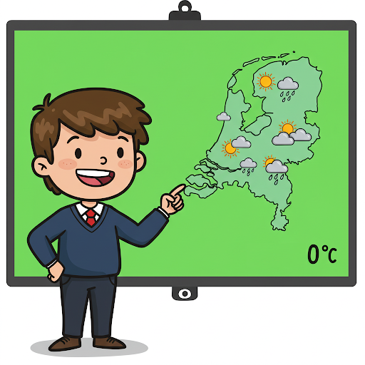 Leskaart: Staal Taal 1 - Groep 5 - Noodweer - Les 11 Weerbericht maken (GreenScreen)