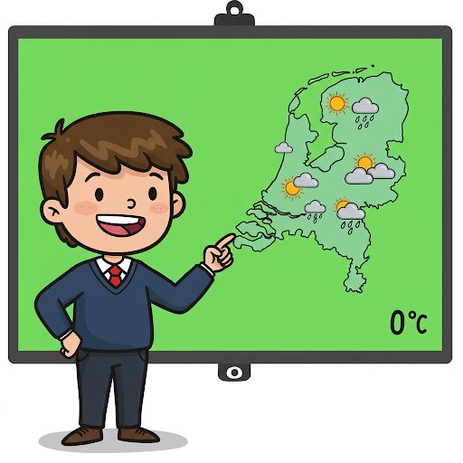 Staal Taal 1 - Groep 5 - Noodweer - Les 11 Weerbericht maken (GreenScreen)