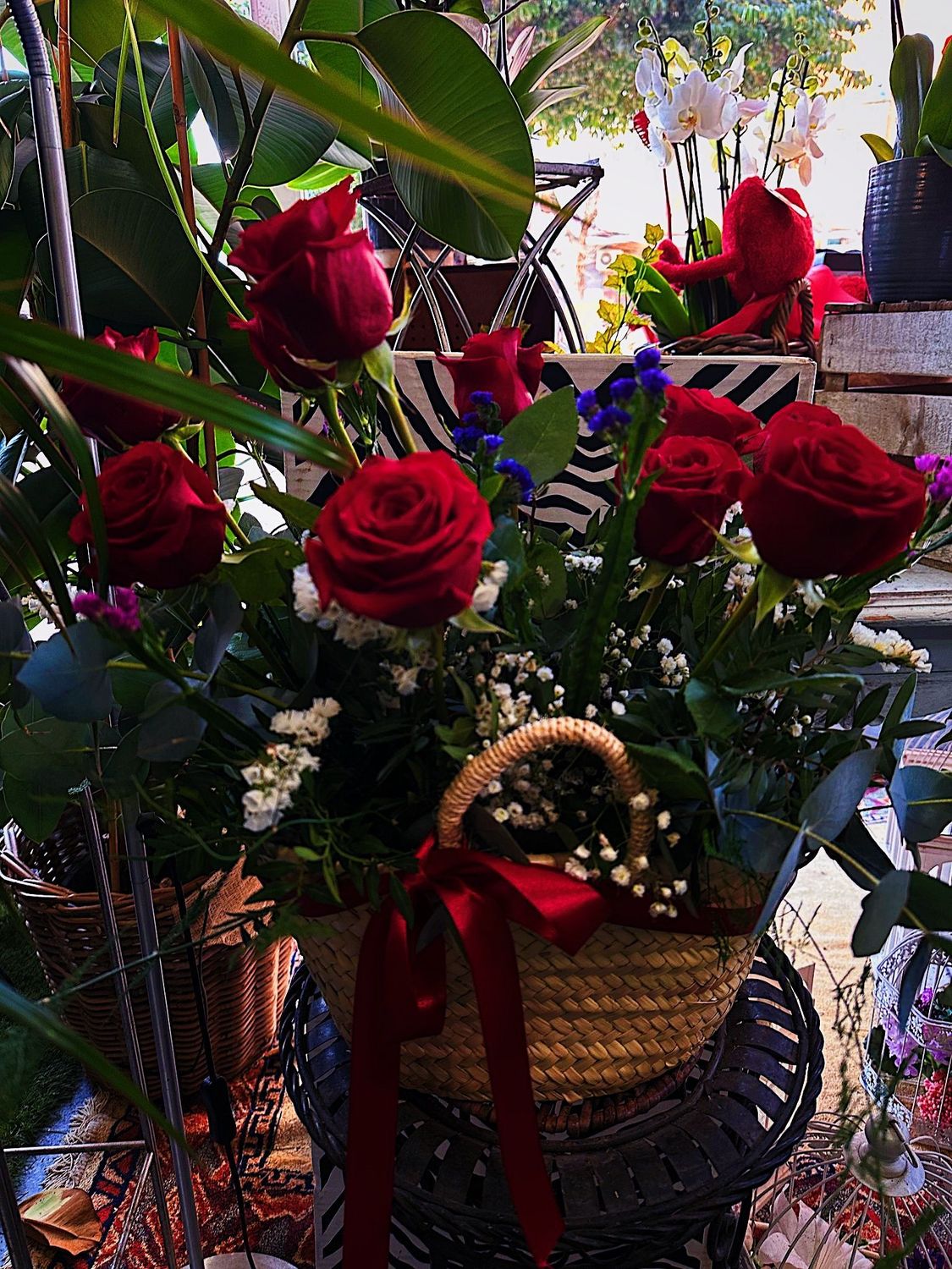 Capazo con Rosas