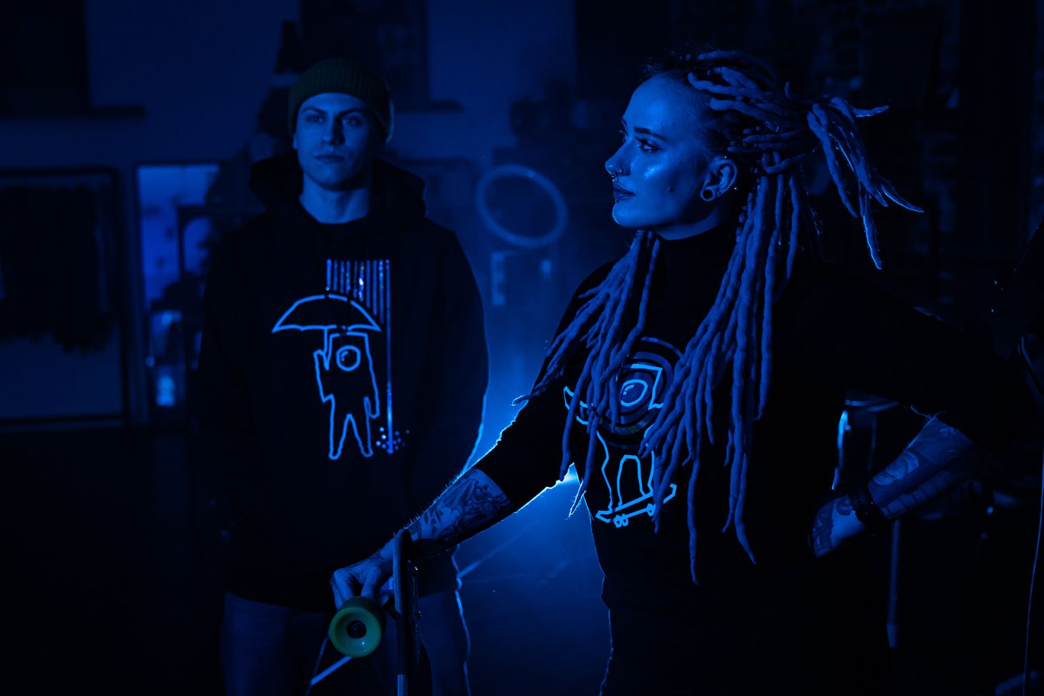 Space Traveler Rain BLUZA