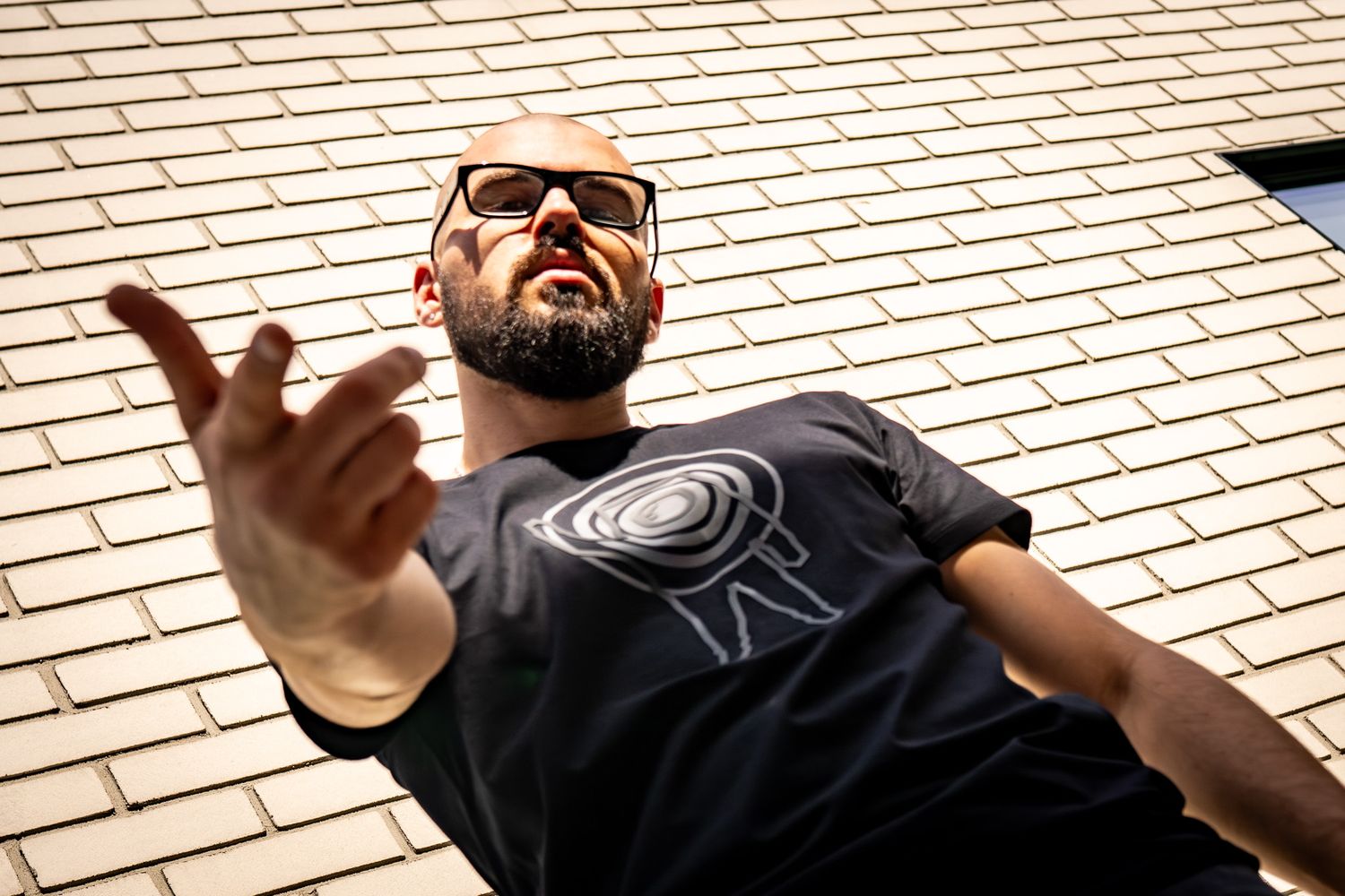 Space Traveler Black T-Shirt