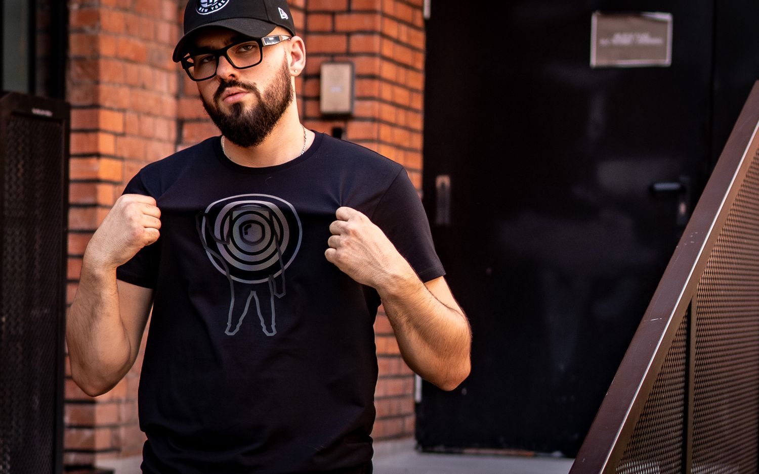 Space Traveler Black T-Shirt