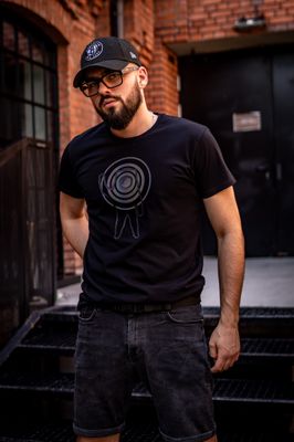 Space Traveler Black T-Shirt