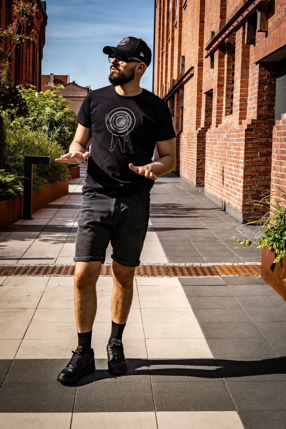 Space Traveler Black T-Shirt