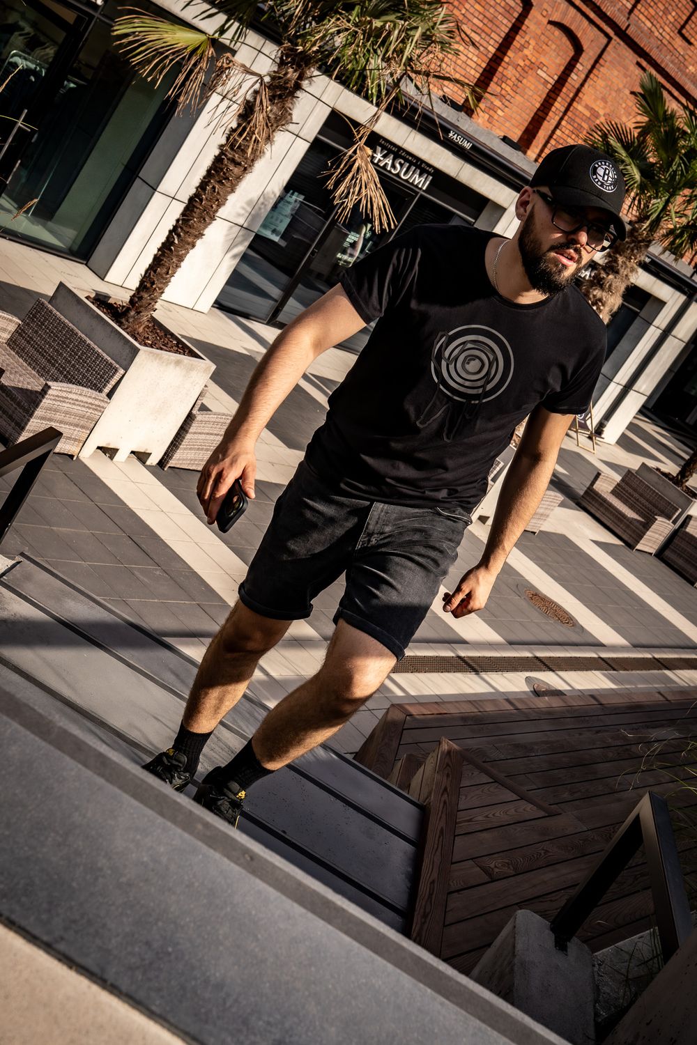 Space Traveler Black T-Shirt