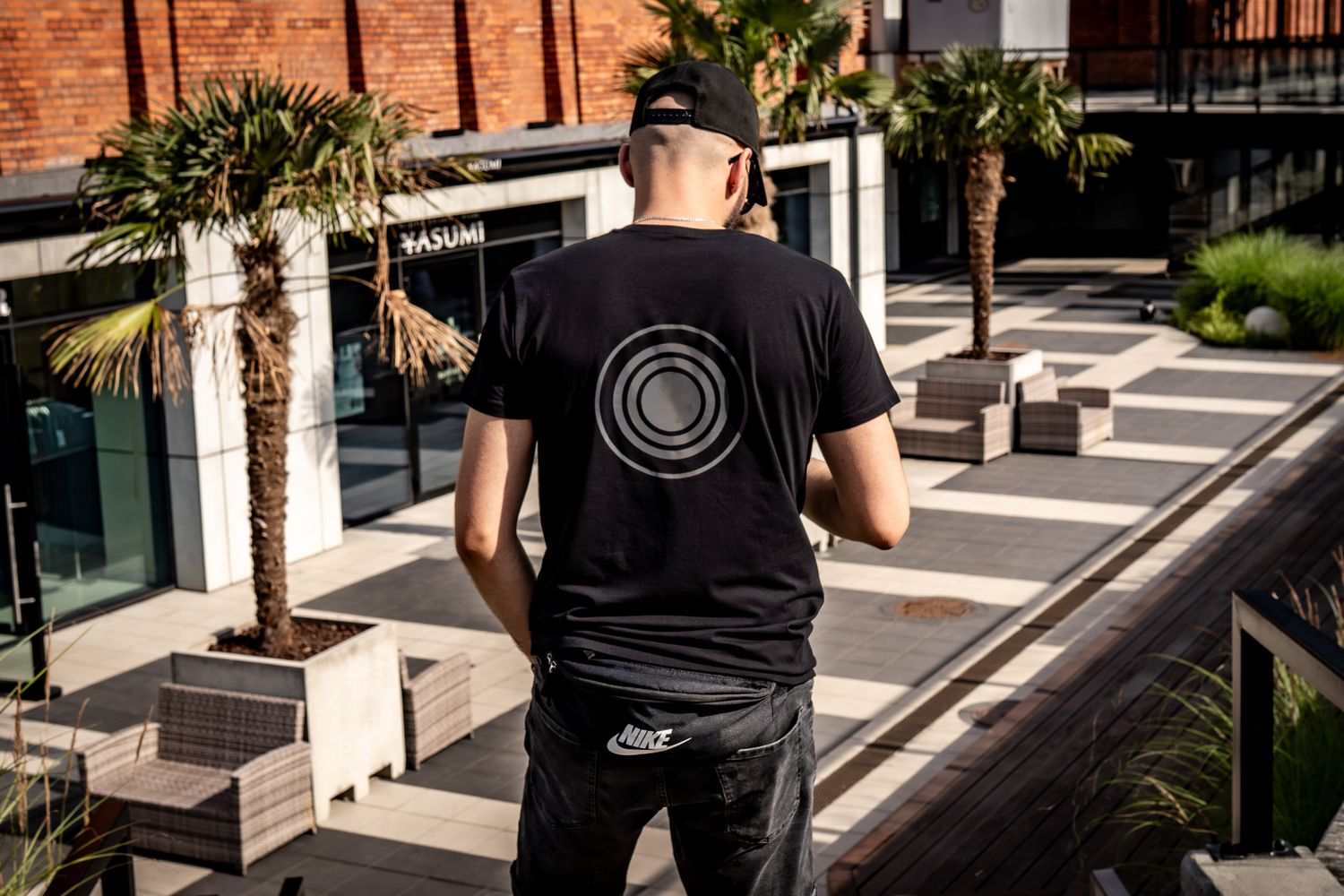 Space Traveler Black T-Shirt