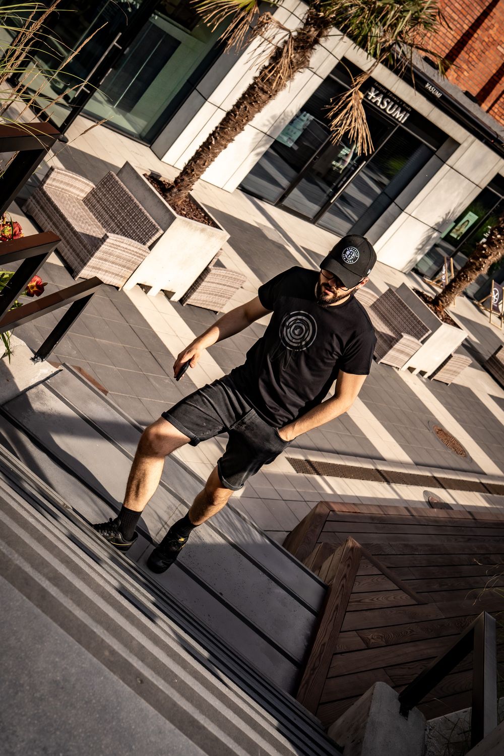 Space Traveler Black T-Shirt