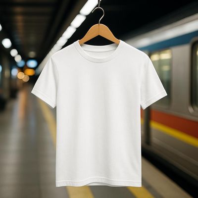 Rabbit Rope | white Premium Regular Fit Plain T-Shirt | Unisex Casual Tee