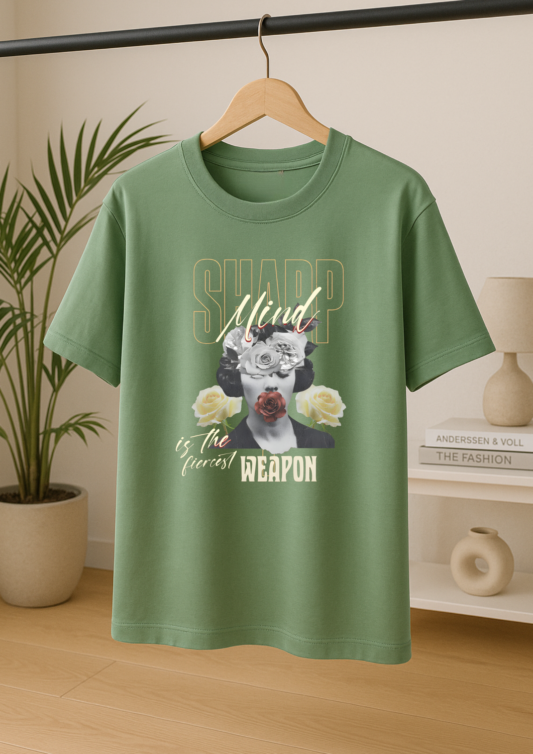 Rabbit Rope | Pista Green Oversized Graphic Printed T-Shirt | Unisex Casual Tee