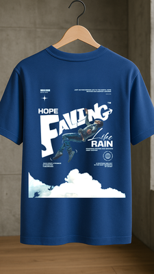 Rabbit Rope | White Oversized Graphic Printed T-Shirt | Unisex Casual Tee