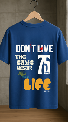 Rabbit Rope | White Oversized Graphic Printed T-Shirt | Unisex Casual Tee