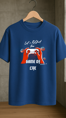 Rabbit Rope | White Oversized Graphic Printed T-Shirt | Unisex Casual Tee