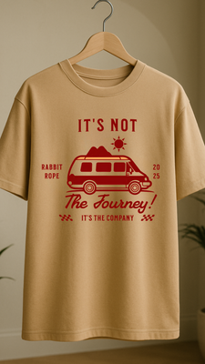 Rabbit Rope | White Oversized Graphic Printed T-Shirt | Unisex Casual Tee