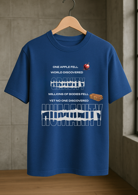 Rabbit Rope | Beige Oversized Graphic Printed T-Shirt | Unisex Casual Tee