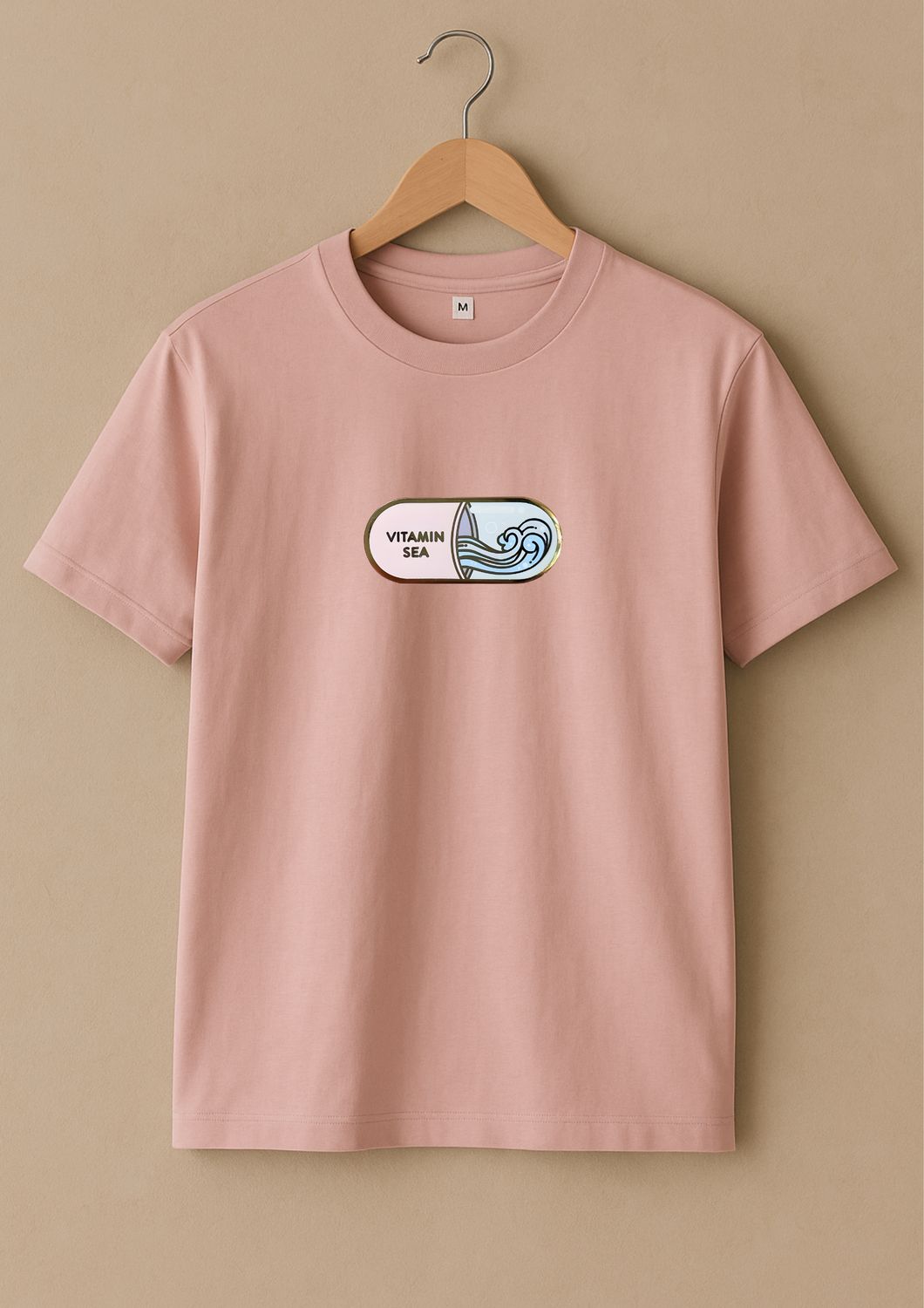 Rabbit Rope | Beige Graphic Printed T-Shirt | Regular Fit | Unisex Casual Tee