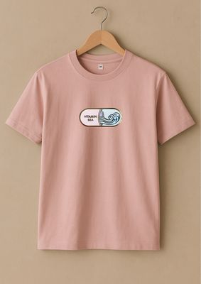 Rabbit Rope | Beige Graphic Printed T-Shirt | Regular Fit | Unisex Casual Tee