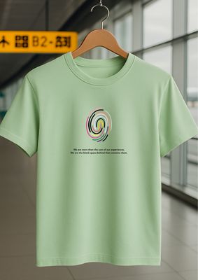 Rabbit Rope | Beige Graphic Printed T-Shirt | Regular Fit | Unisex Casual Tee