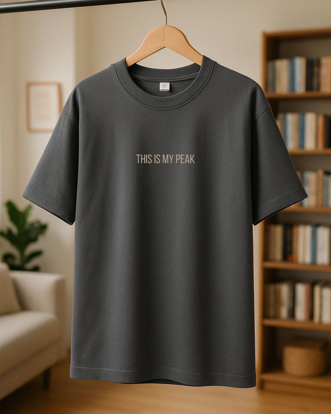 Rabbit Rope This Is My Peak – Luffy Gear 5 Charcol Oversize T-Shirt