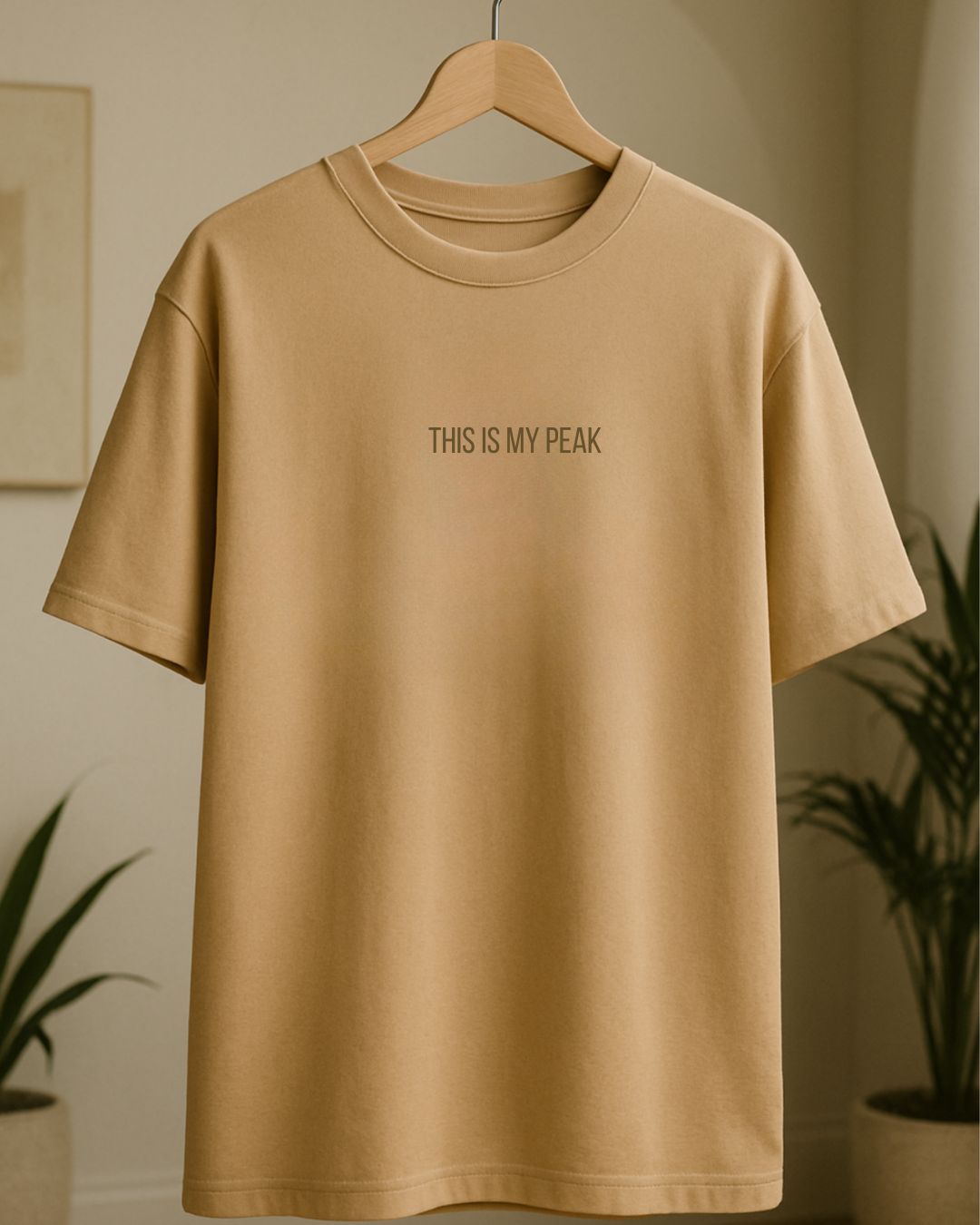 Rabbit Rope This Is My Peak – Luffy Gear 5 Beige Oversize T-Shirt