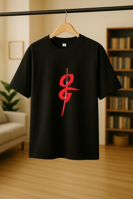 Rabbit Rope-OG Samurai Katana Black Graphic T-Shirt – Premium Oversized Streetwear Tee
