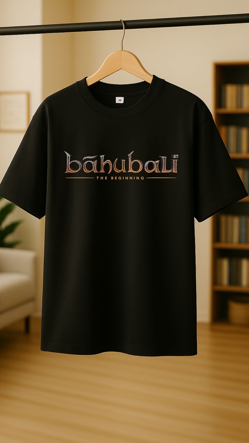RabbitRope-Bahubali Sward Tribute Black T-Shirt