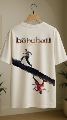 RabbitRope-Bahubali Amarendra Tribute White T-Shirt