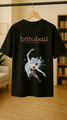 RabbitRope-Bahubali Shiva Tribute Black T-Shirt