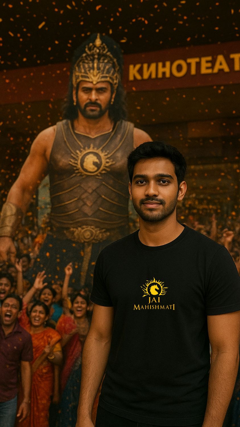 RabbitRope-Bahubali Jai Tribute Black T-Shirt