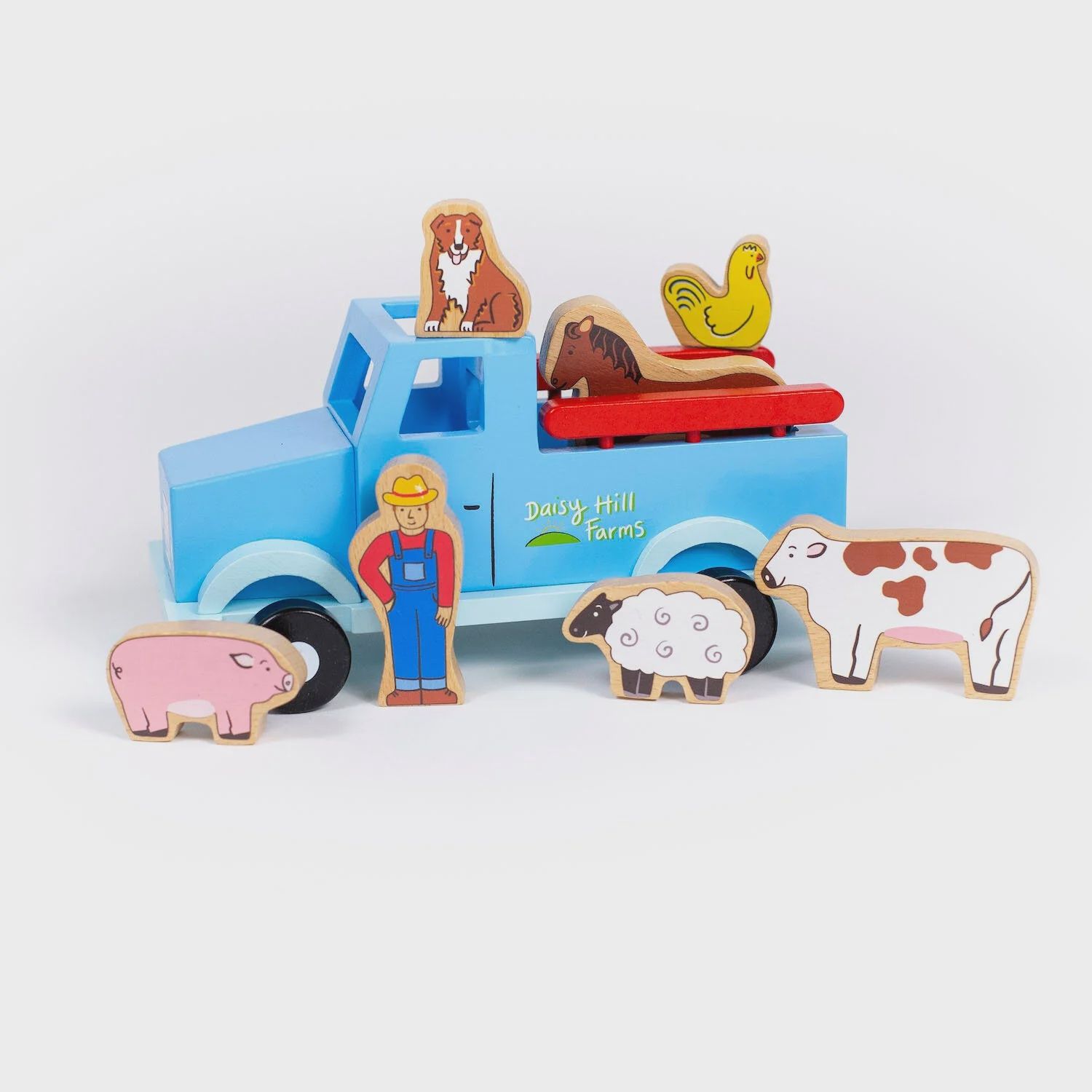 Magnetic Wooden Farm Truck