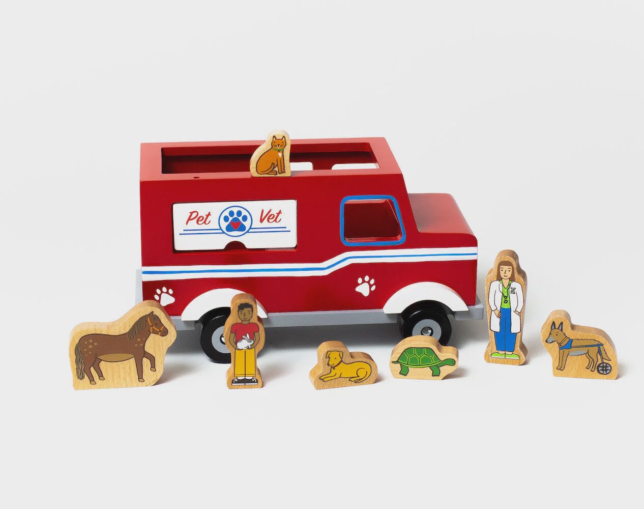 Magnetic Wooden Pet Vet