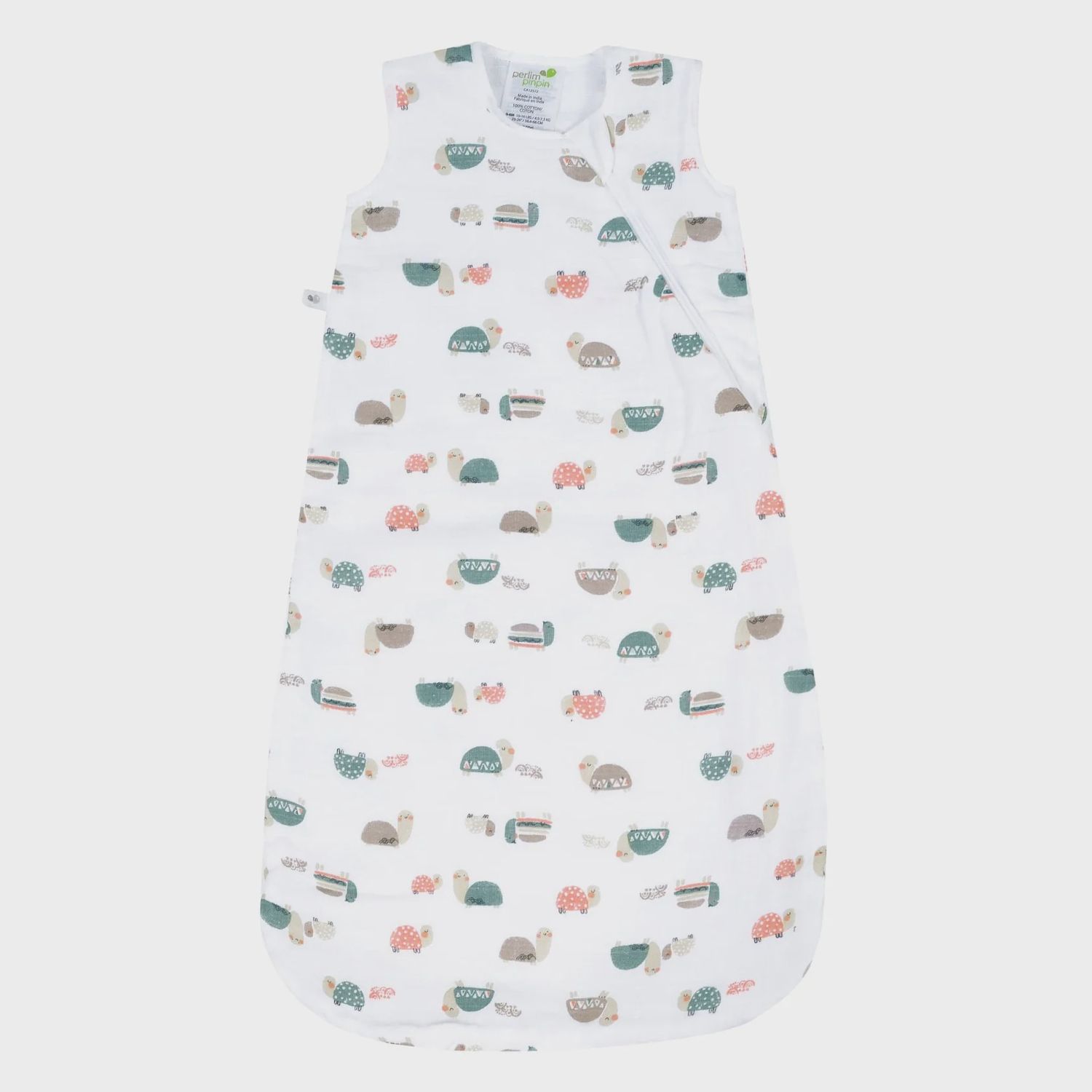 Cotton Muslin Sleep Bag - Turtles