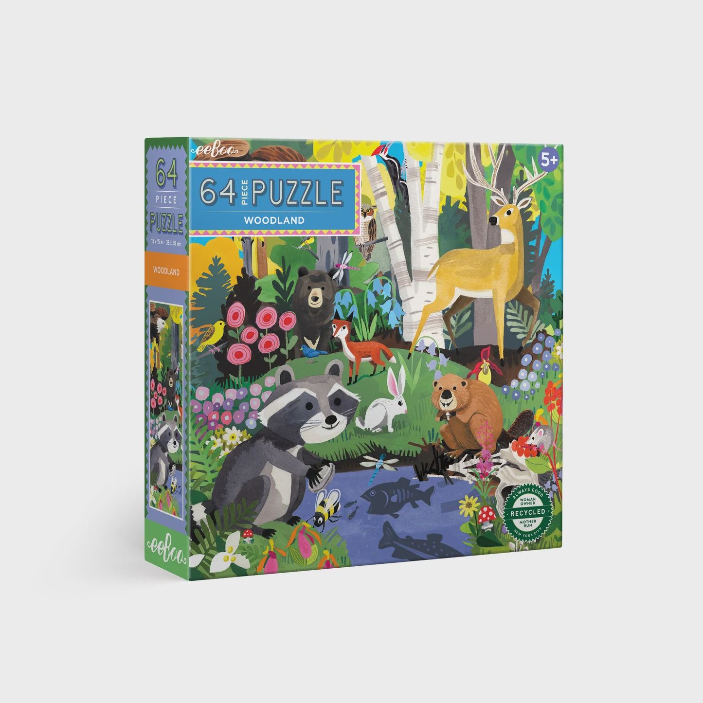 64 Piece Puzzle - Woodland