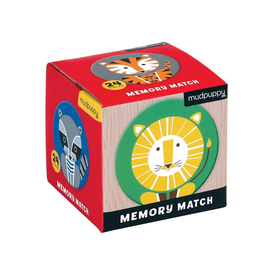 Mini Memory Match Game - Geometric Animals