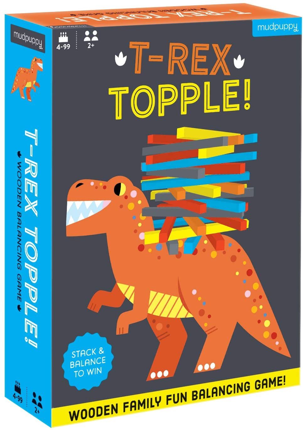 T-Rex Topple! Wooden Balancing Game