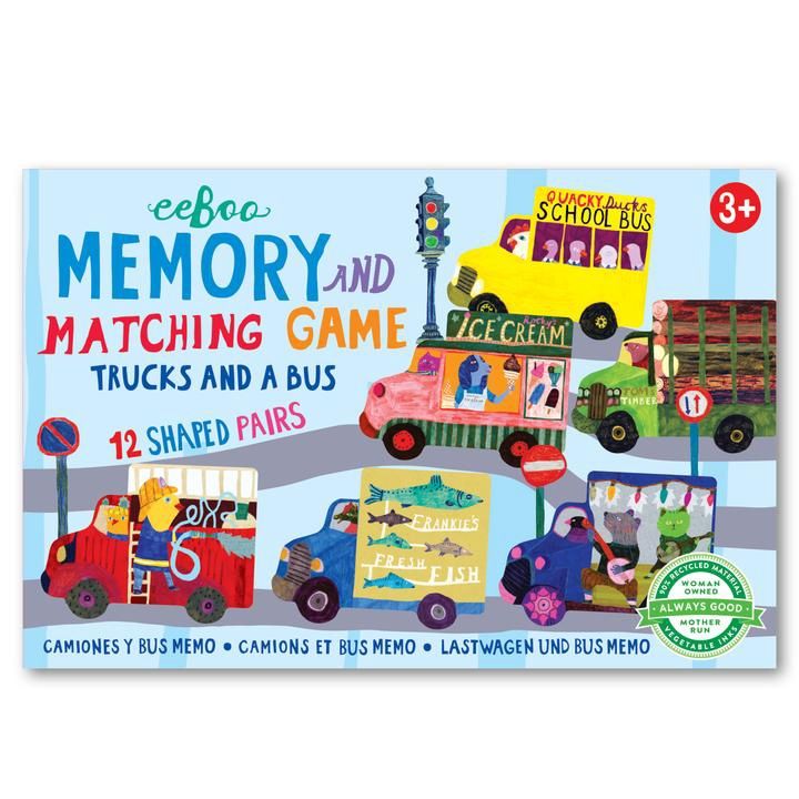 Memory &amp; Matching Game - Trucks and a Bus