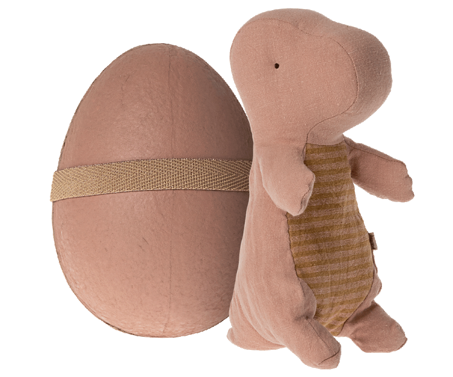 Small Gantosaurus in Egg - Old Rose