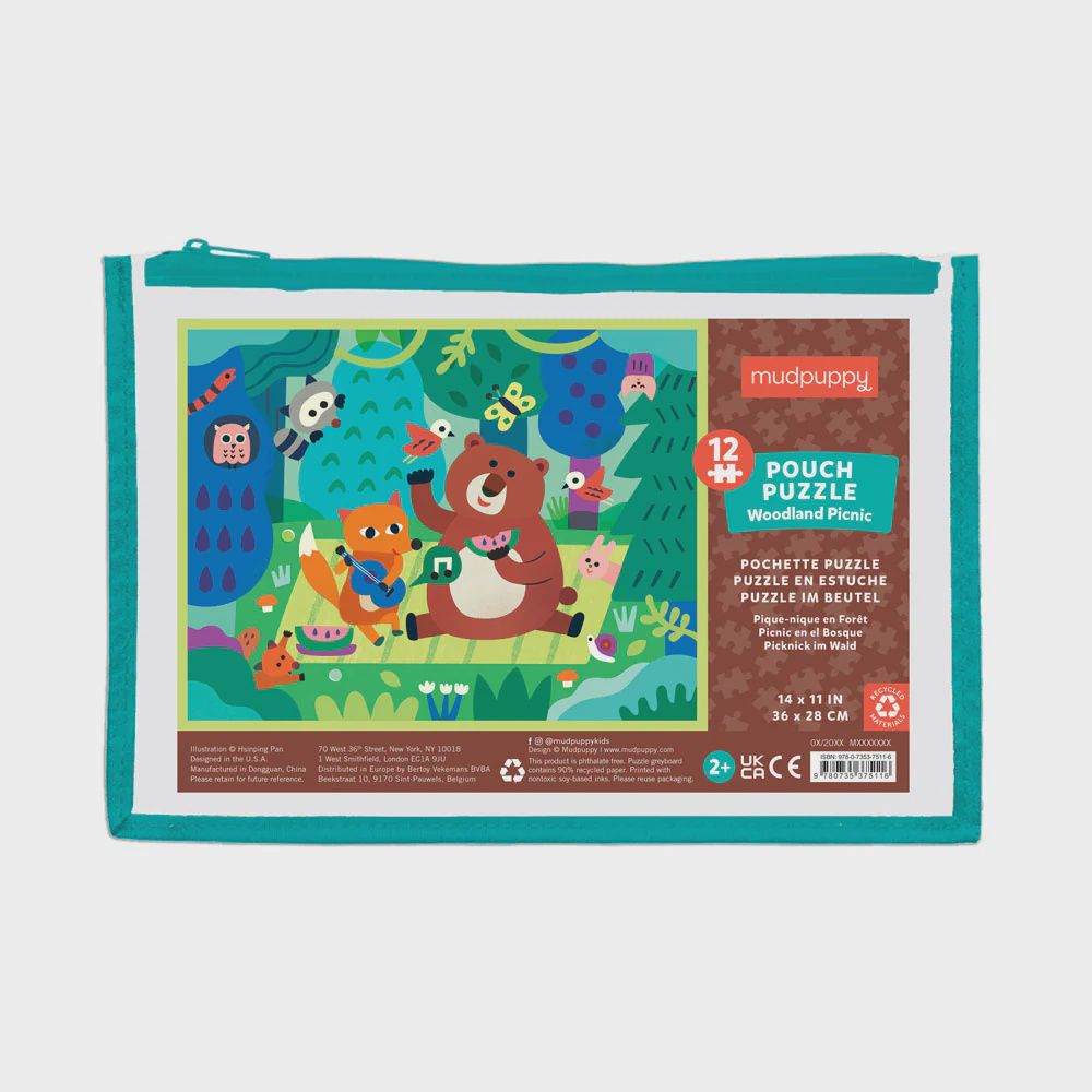 Pouch Puzzle - Woodland Picnic